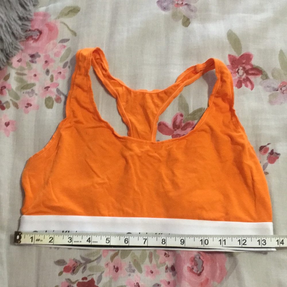 Orange Calvin Klein bralette